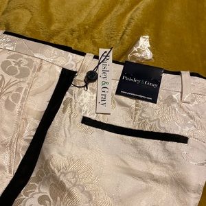 Paisley and Gray Tuxedo pants. New with tags. Retails for $125